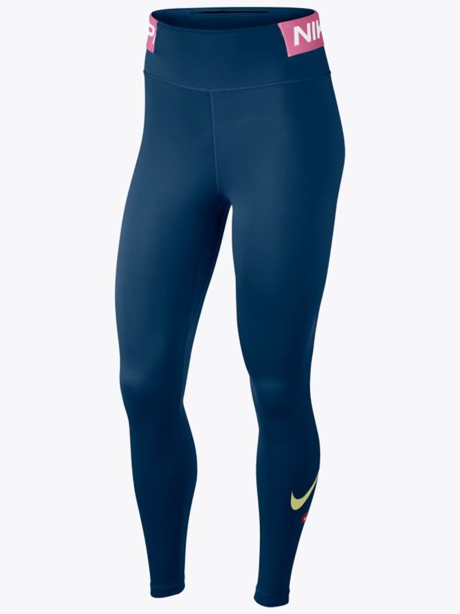 Nike One Tights Icon Clash Valerian Blue/ Cosmic Fuchsia/ Limelight