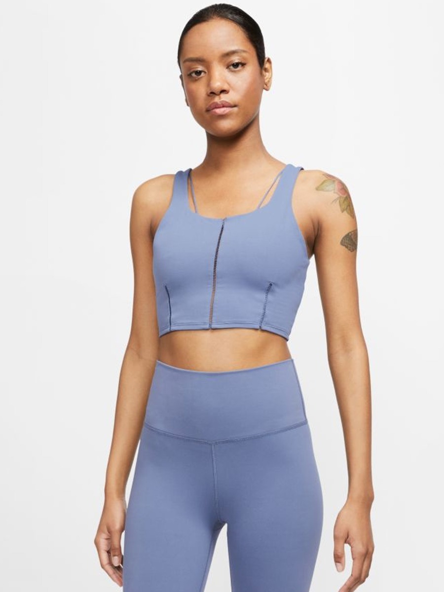 Nike Yoga Sports Bra Diffused Blue/ Obsidian Mist