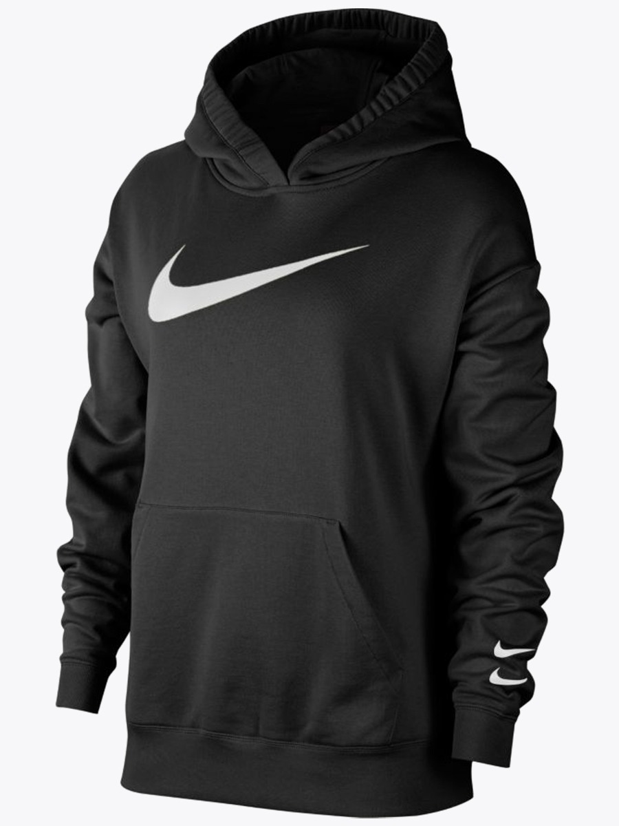 Nike Sportswear Swoosh Hoodie Black/ White