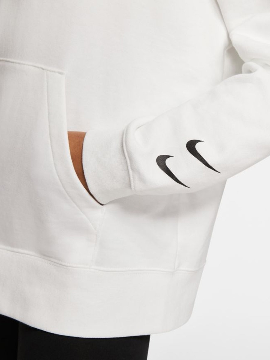 Nike Sportswear Swoosh Hoodie White/ Black