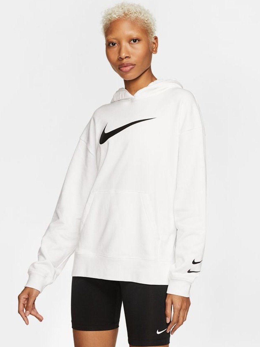 Nike Sportswear Swoosh Hoodie White/ Black