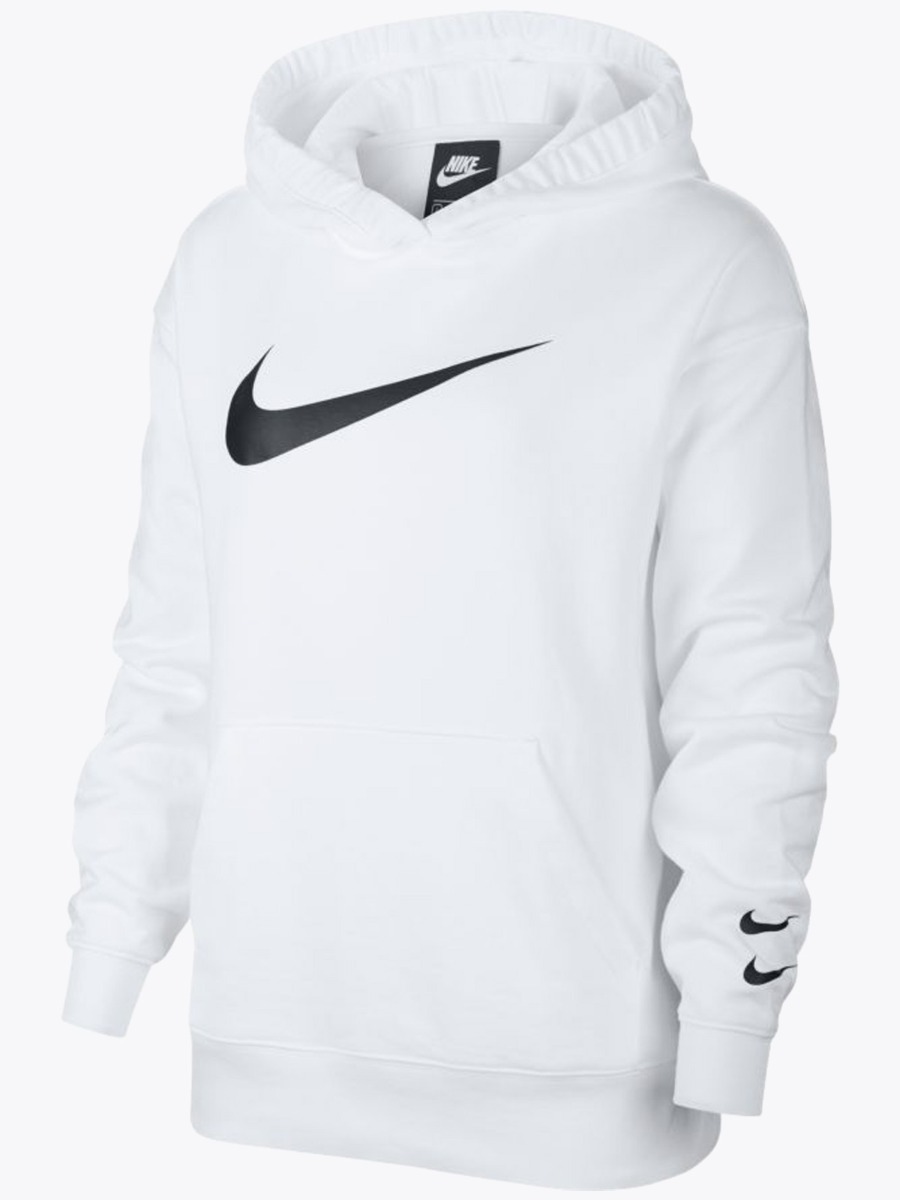 Nike Sportswear Swoosh Hoodie White/ Black