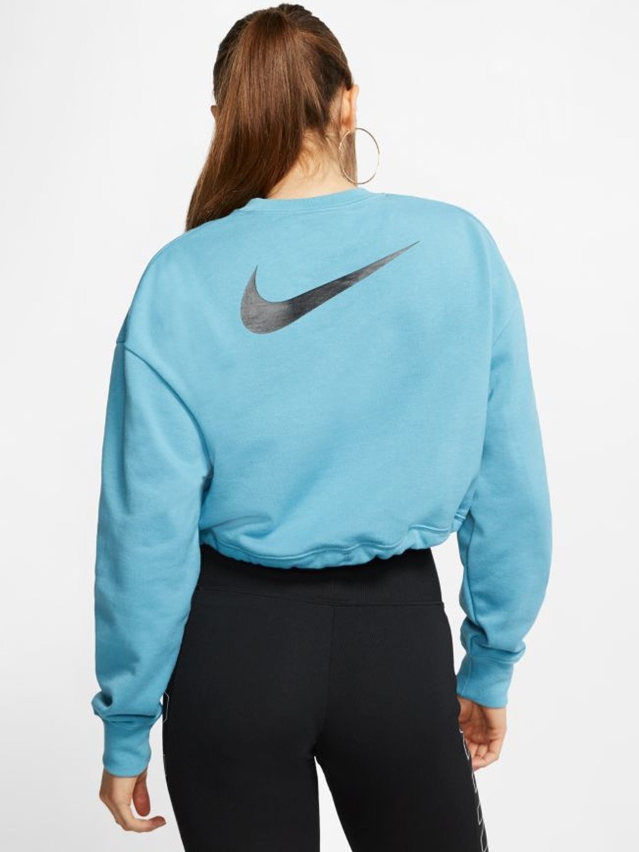 Nike Sportswear Swoosh Crew Cerulean/ Black