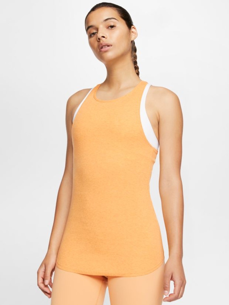 Nike Yoga Luxe Tank Honeycomb/ HTR/ Celestial Gold