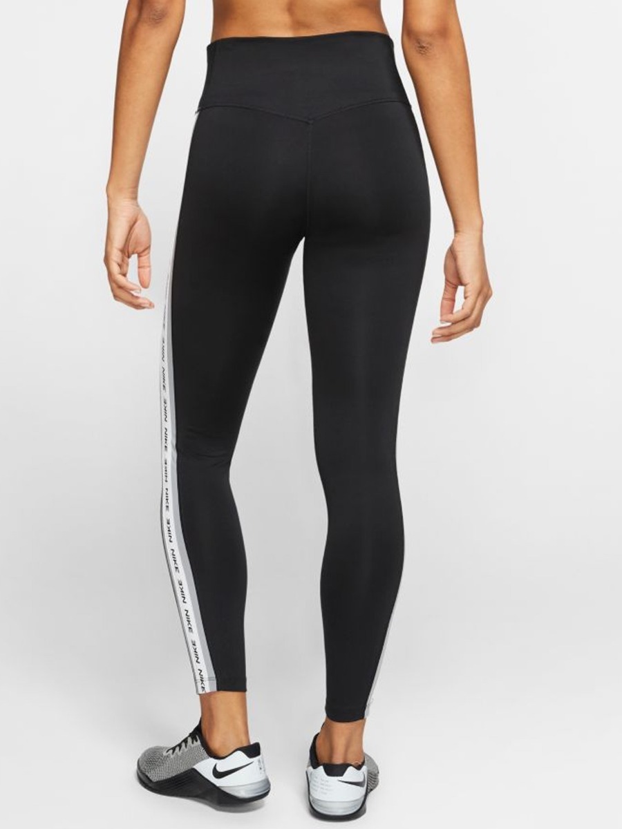 Nike One Tights Crop Novelty Black/ Particle Grey/ White