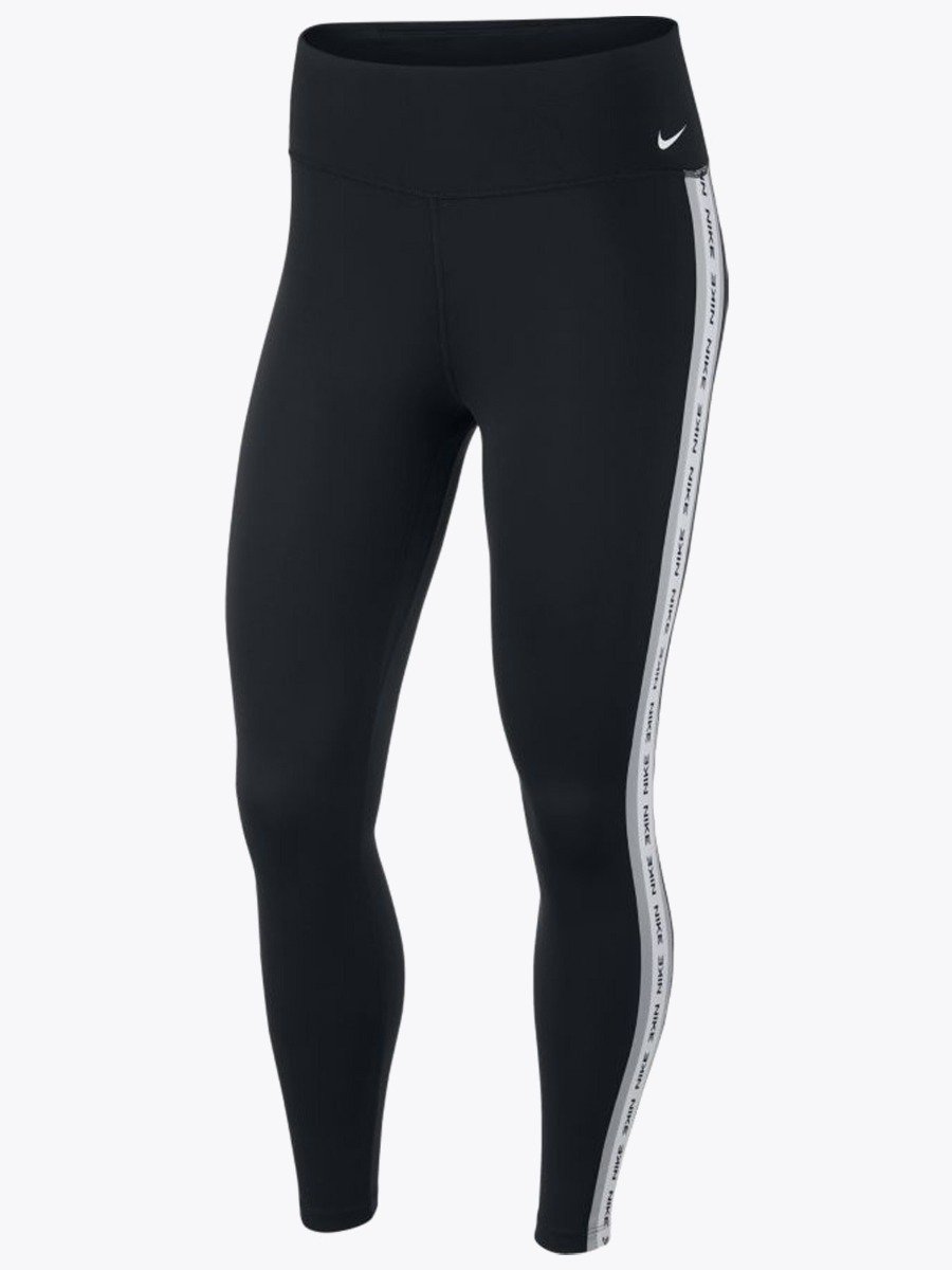 Nike One Tights Crop Novelty Black/ Particle Grey/ White