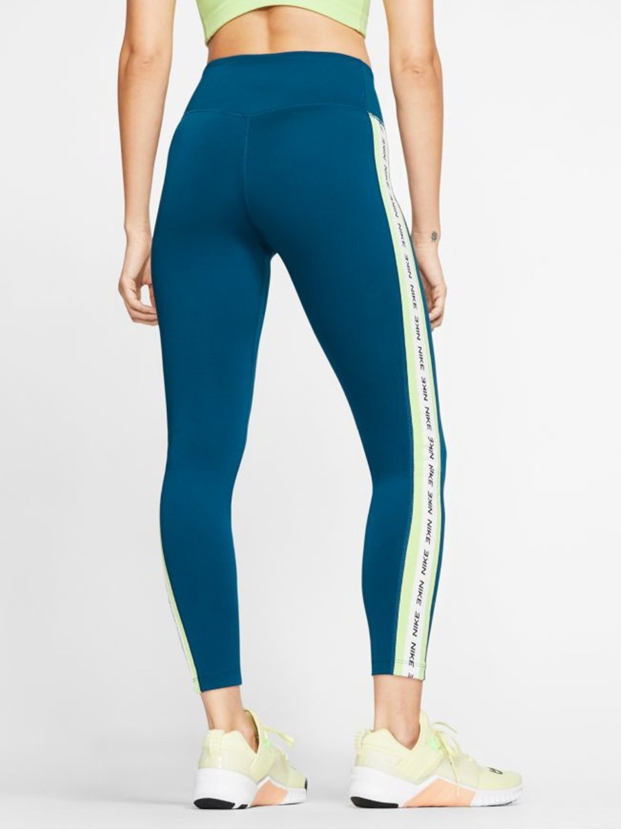 Nike One Tights Crop Novelty Valerian Blue/ Limelight