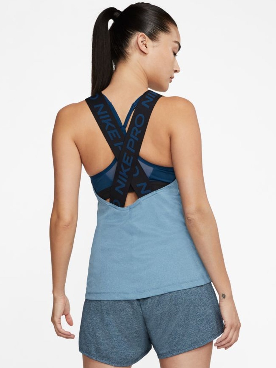 Nike Dry Tank Elastika Essential Valerian Blue/ Pure/ Black