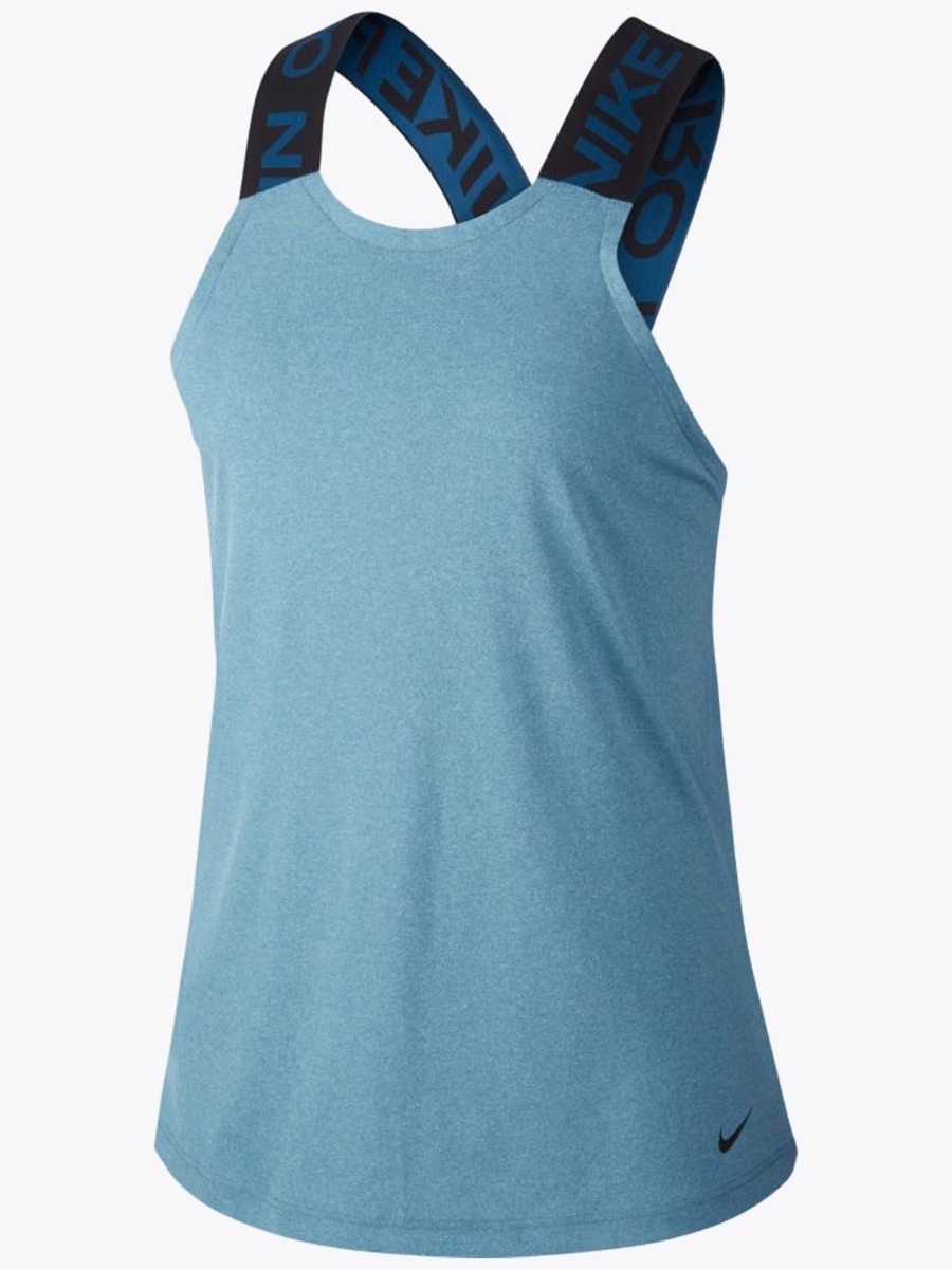 Nike Dry Tank Elastika Essential Valerian Blue/ Pure/ Black