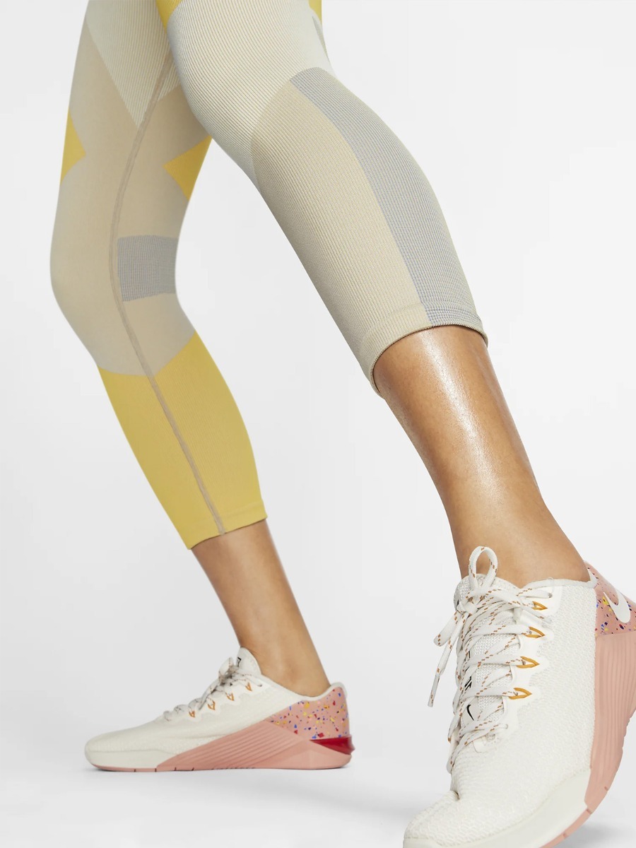 Nike Sculpt Icon Clash Tights Pale Ivory/ Shimmer