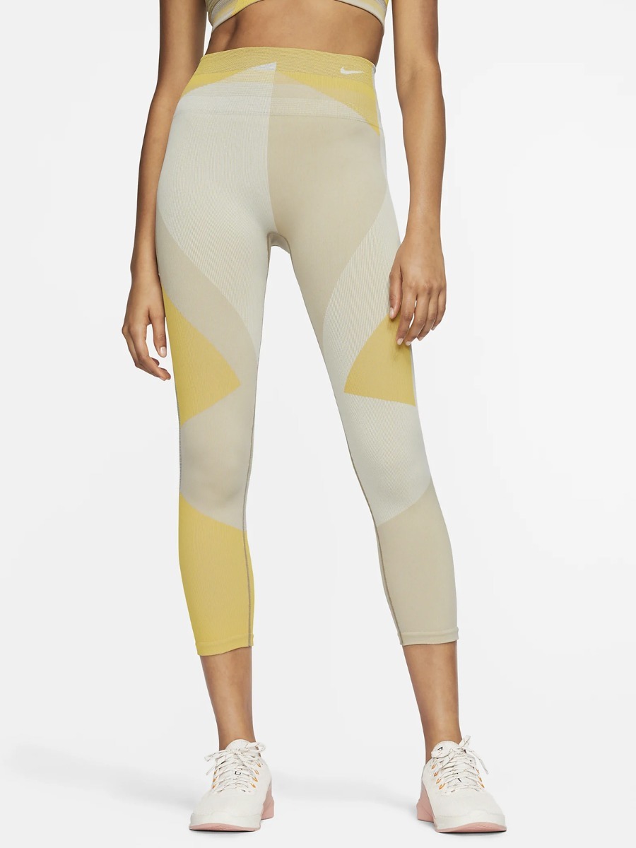 Nike Sculpt Icon Clash Tights Pale Ivory/ Shimmer