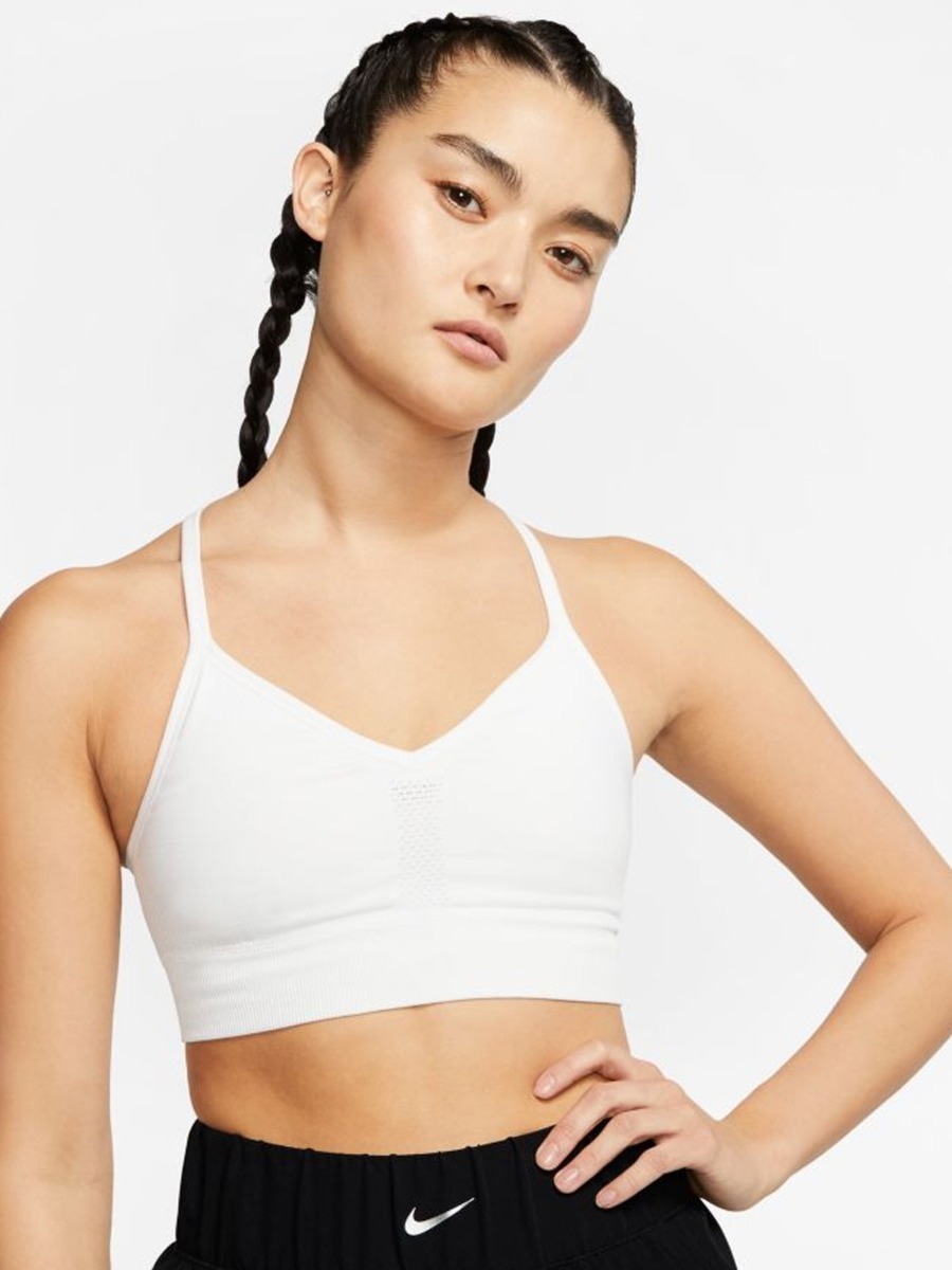 Nike Indy Seamless Sports Bra Summit White/ Platinum Tint