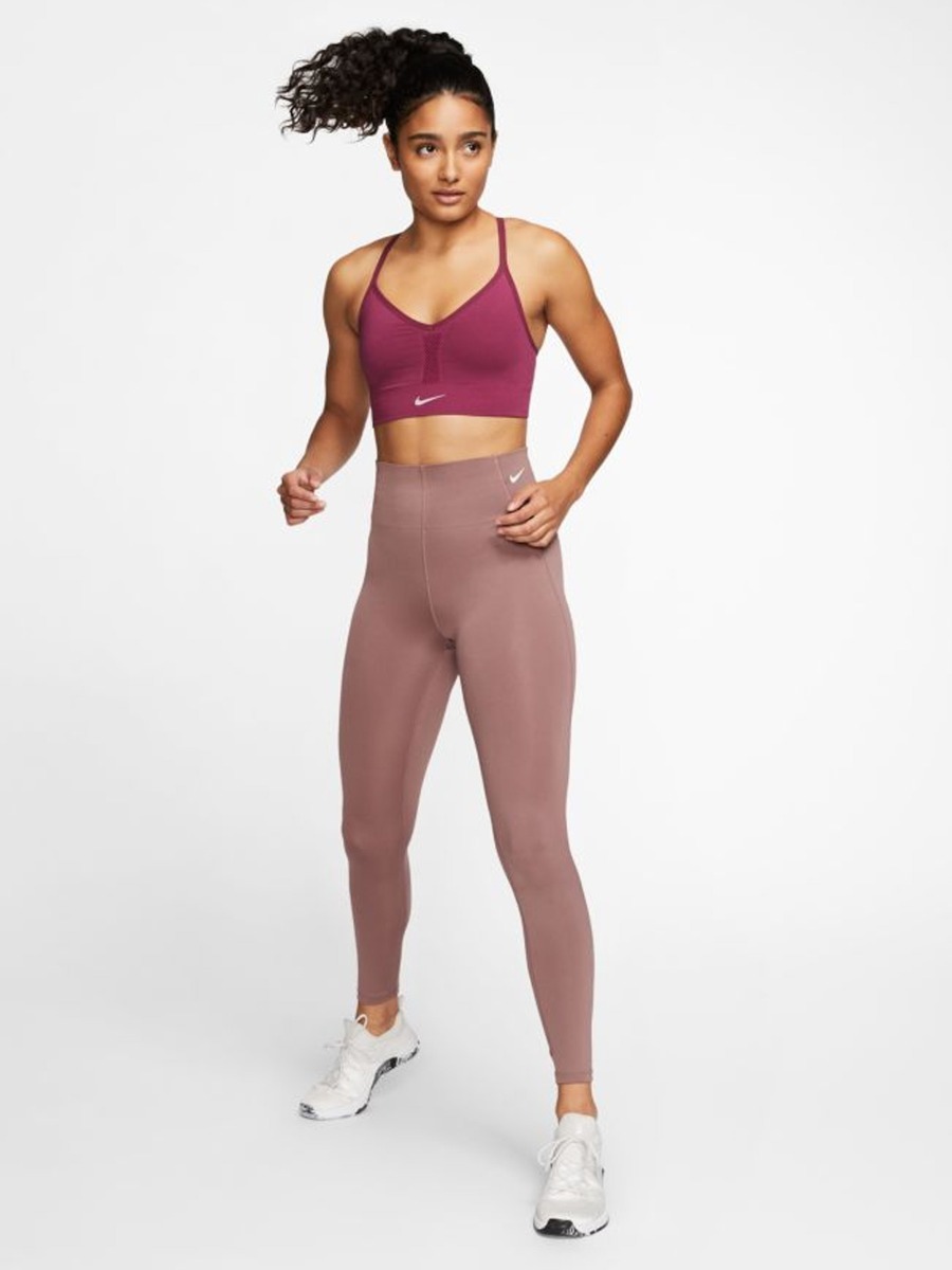 Nike Indy Seamless Sports Bra Villain Red/ White