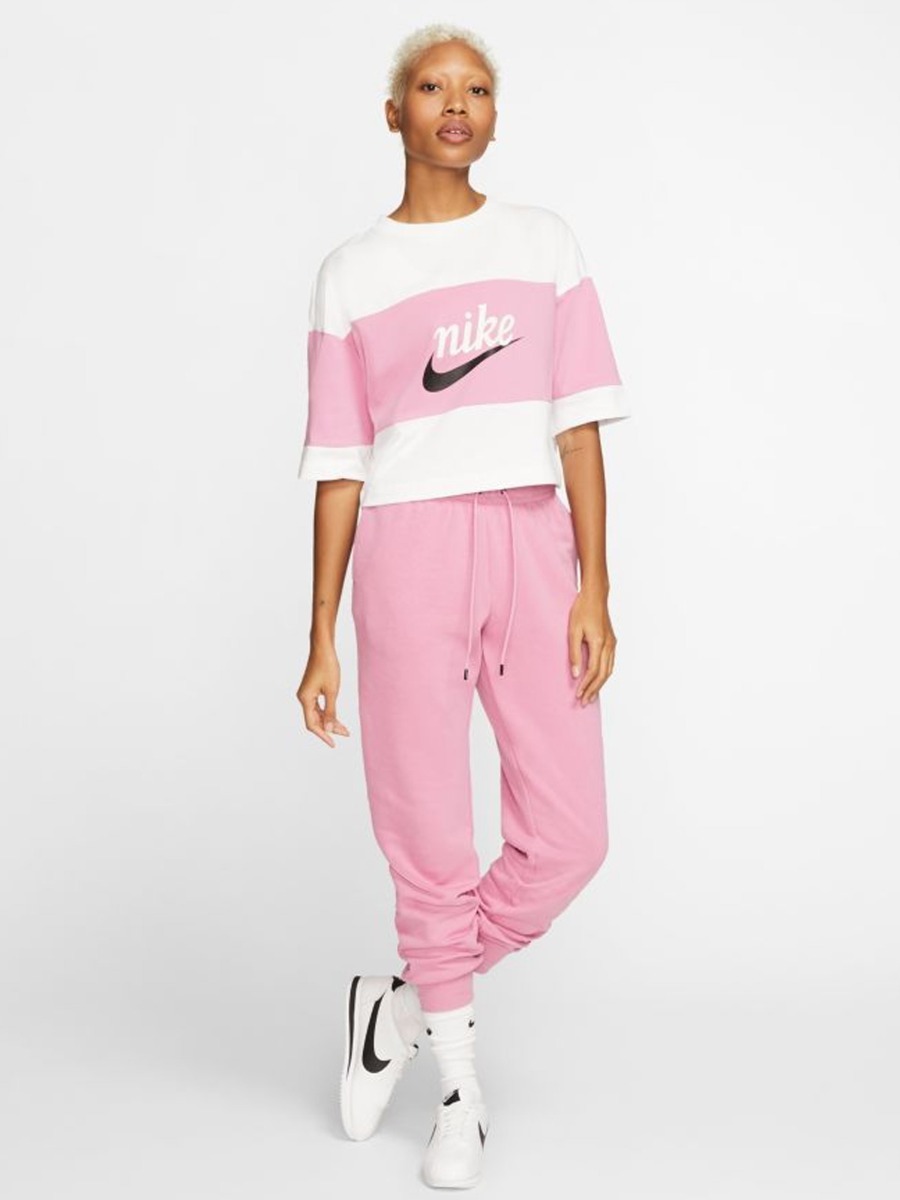 Nike Sportswear Varsity Top SS Magic Flamingo/ White/ Sail