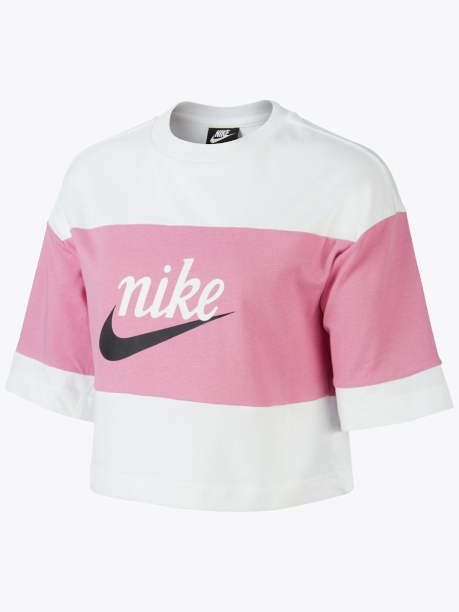 Nike Sportswear Varsity Top SS Magic Flamingo/ White/ Sail