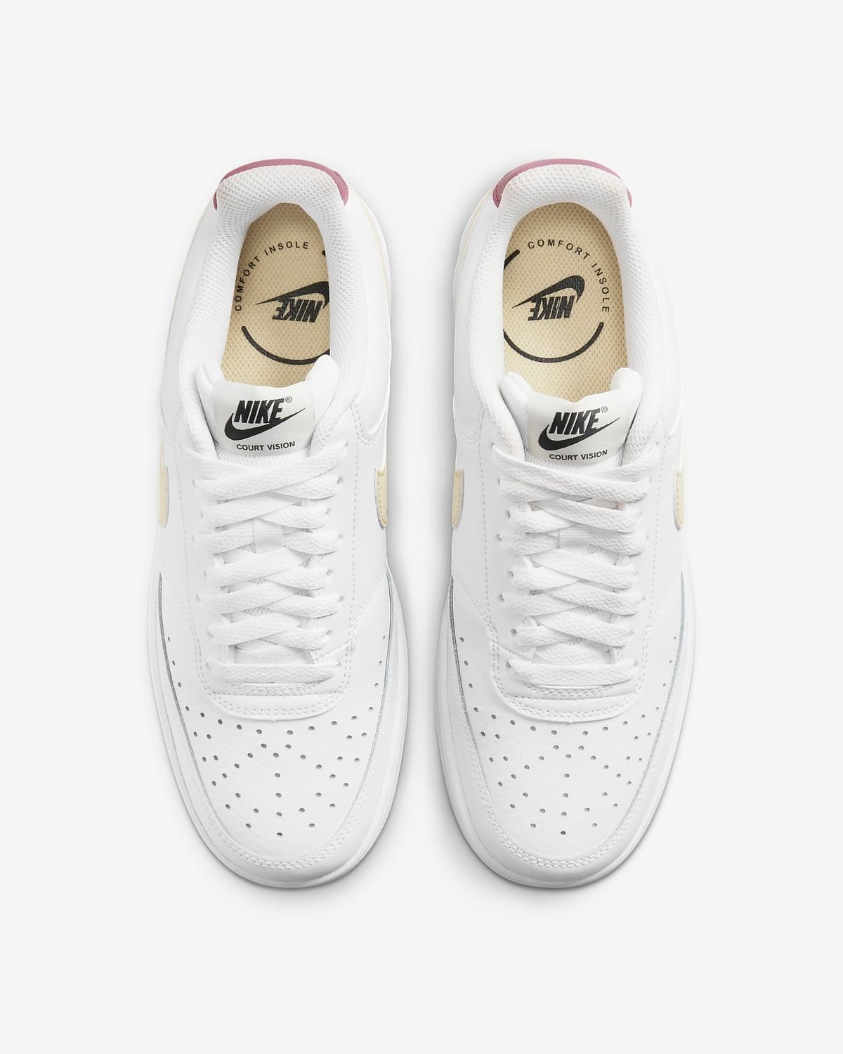 Nike Court Vision Low White/Regal Pink/Light Mulberry/Lemon Drop