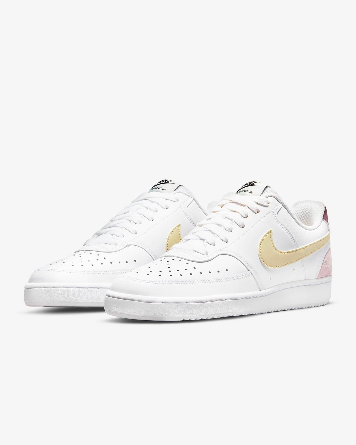 Nike Court Vision Low White/Regal Pink/Light Mulberry/Lemon Drop