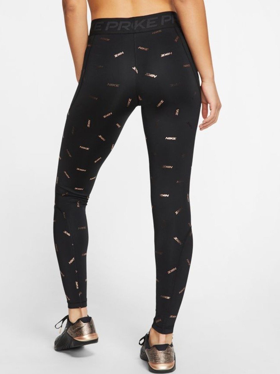 Nike Pro Tights Toss Print Black/ Dark smoke grey