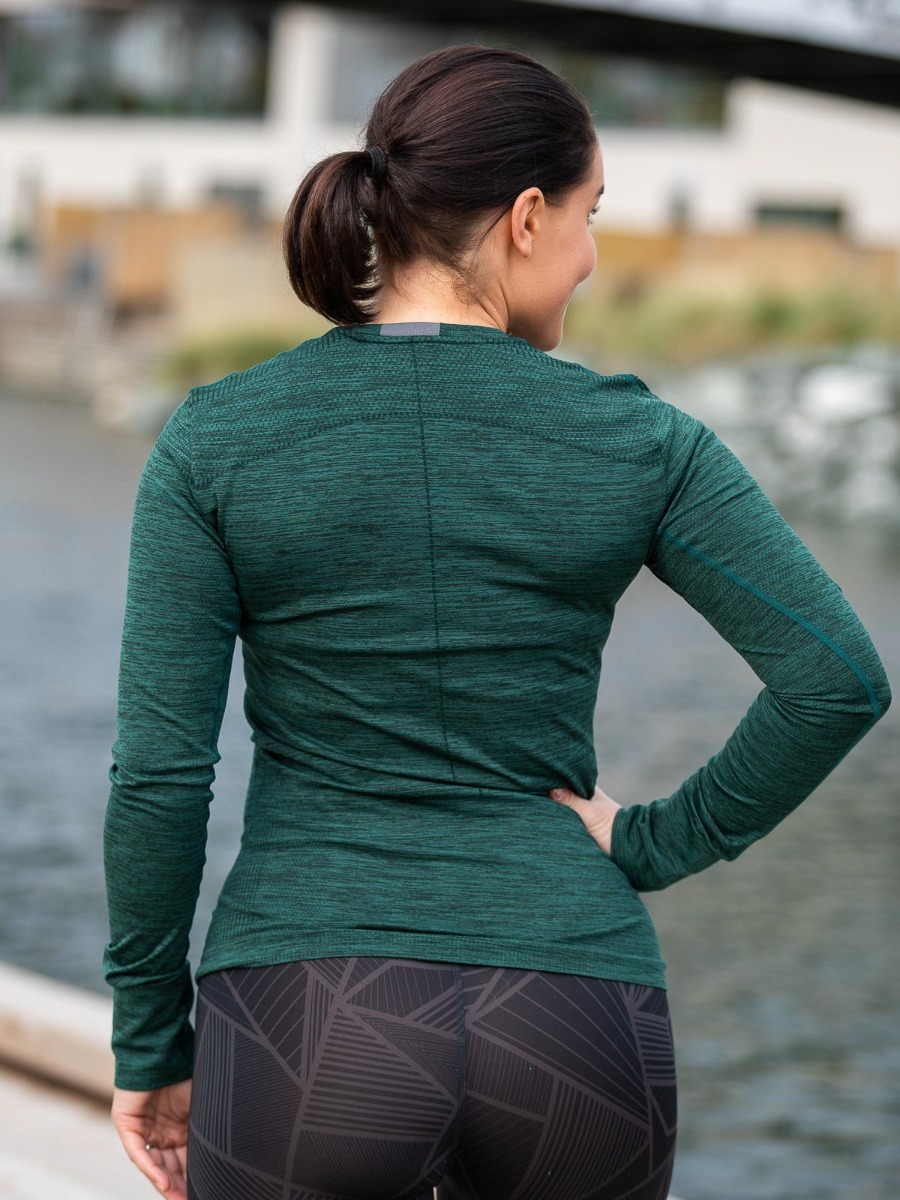 Craft Fuseknit Comfort RN LS Pine-melange