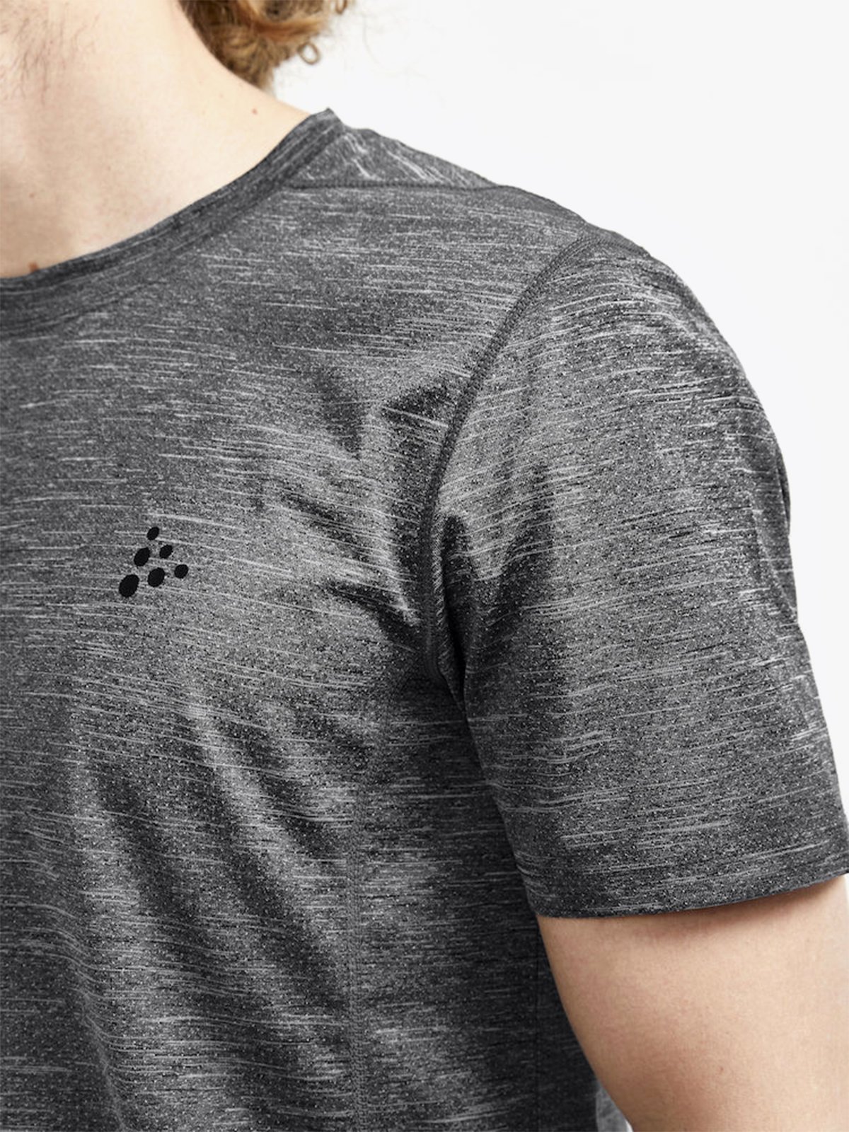 Craft Adv Charge Melange Short Sleeve Tee Man Black Melange