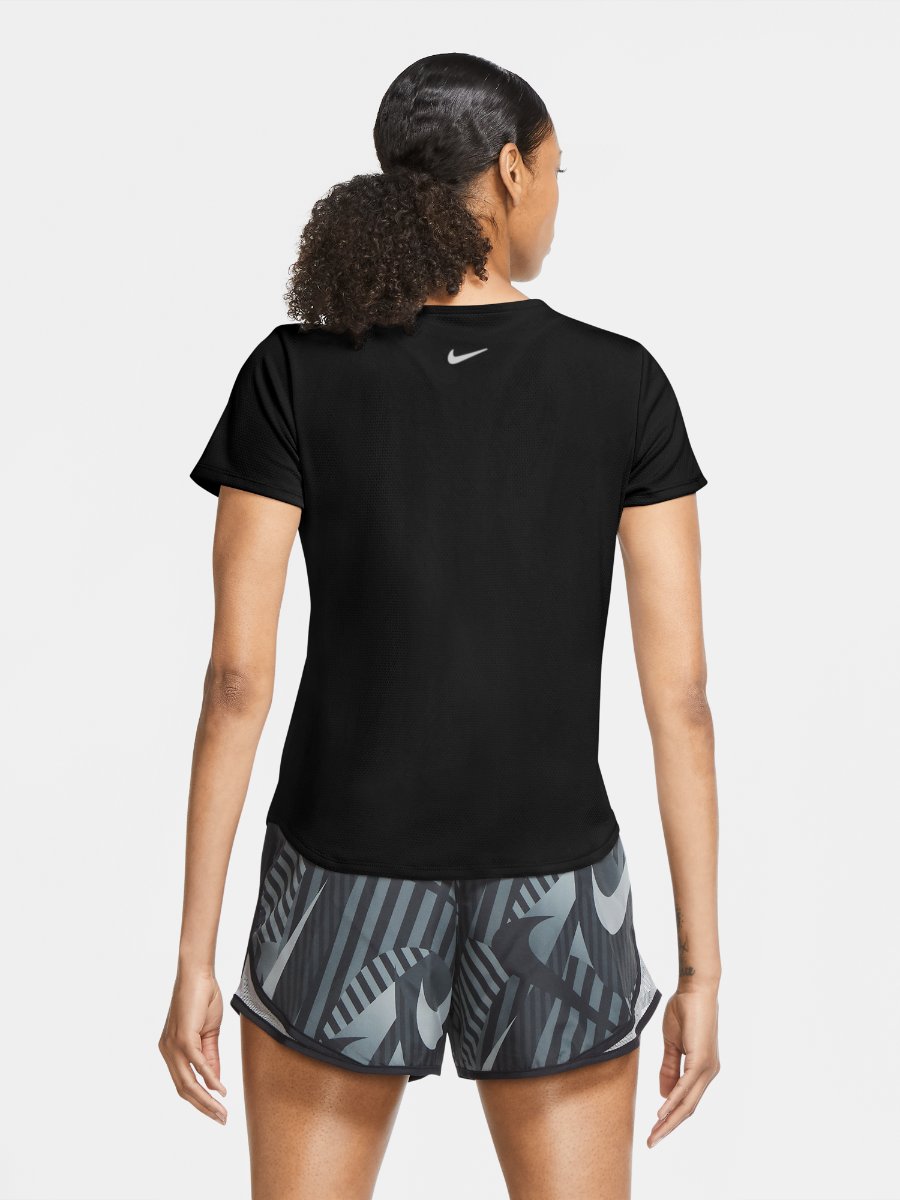 Nike Swoosh Run Tee Black/ Reflective Silver