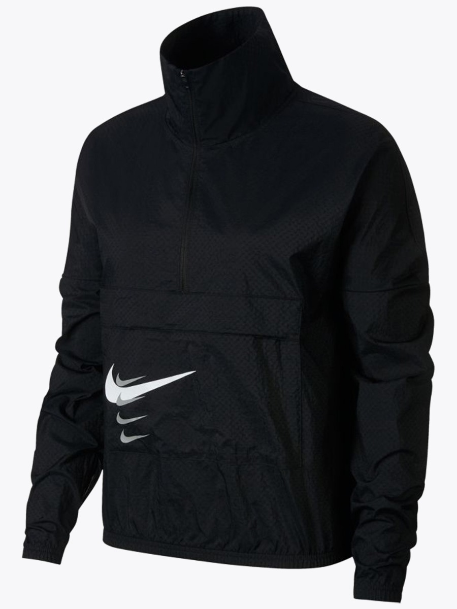 Nike Swoosh Run Half Zip Black
