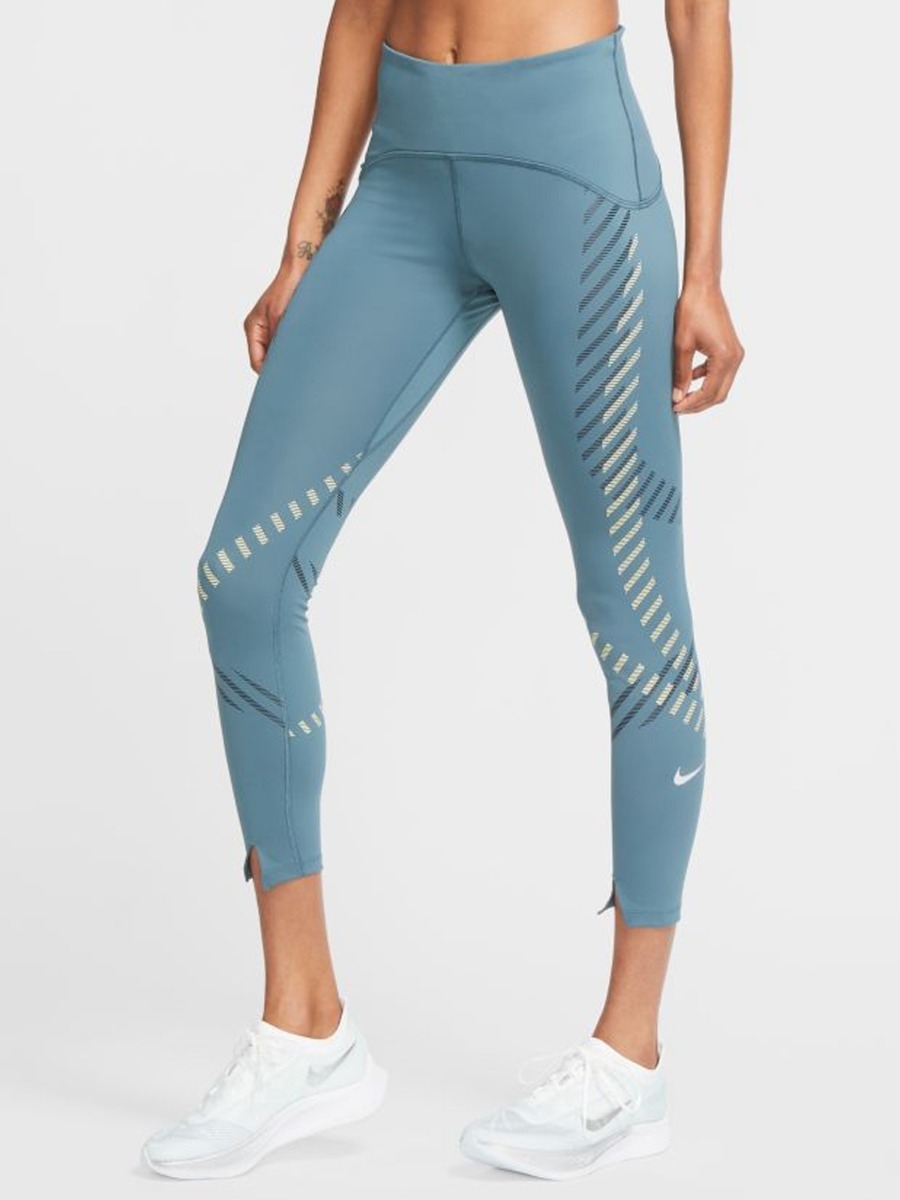 Nike Speed Tights 7/8 Runway Ash Green/ Reflective Silver