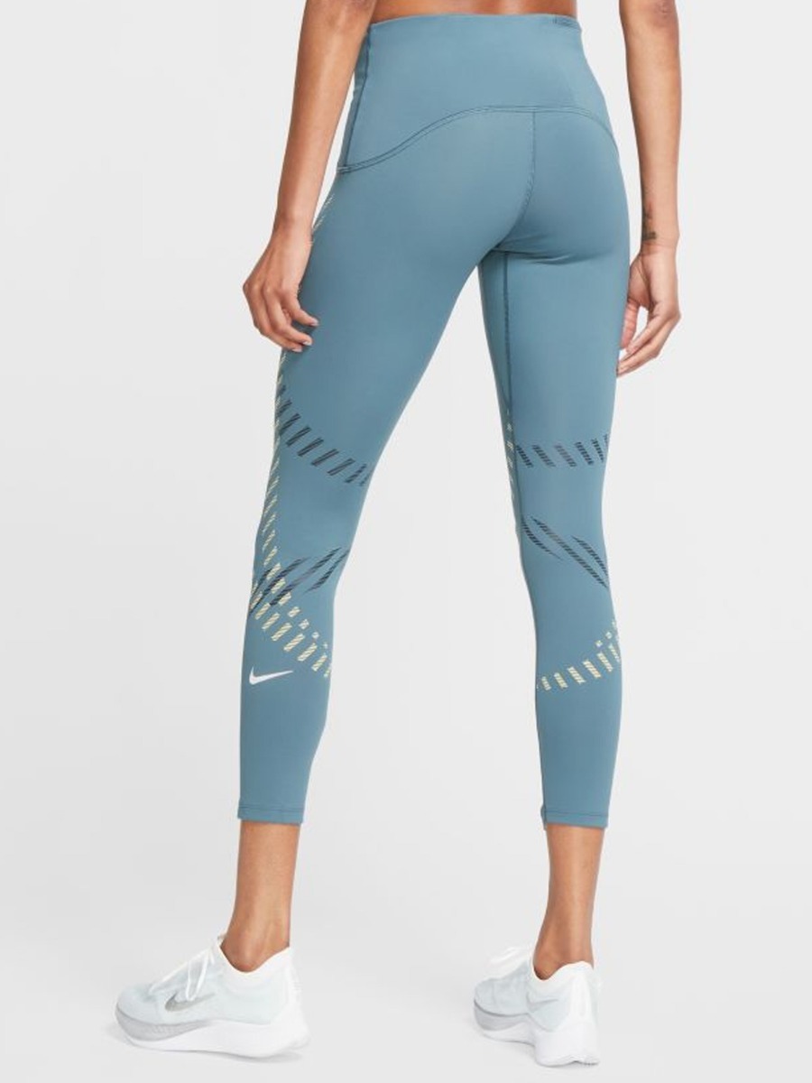 Nike Speed Tights 7/8 Runway Ash Green/ Reflective Silver
