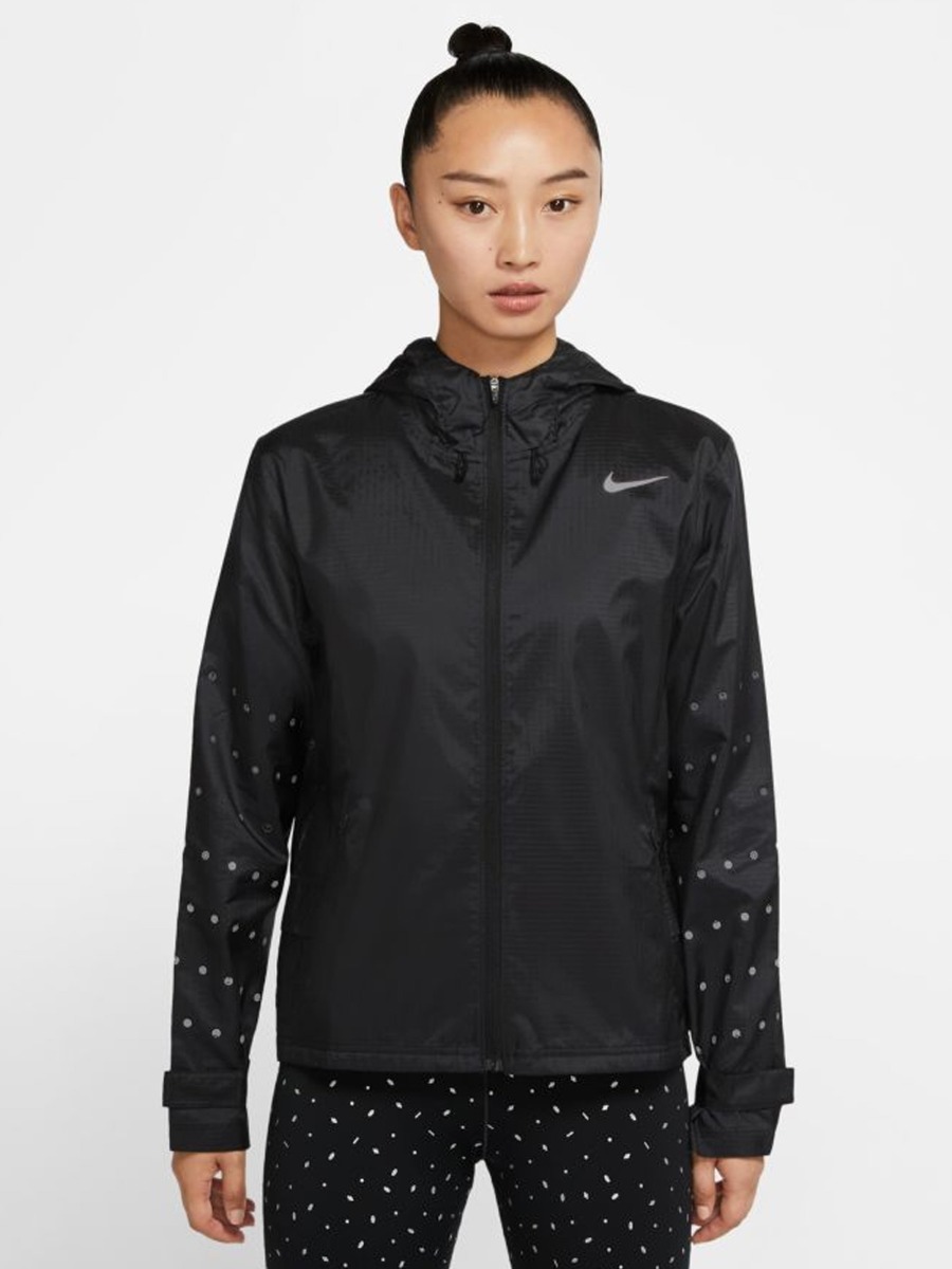 Nike Essential Flash Runway Jacket Black/ Reflective Silver