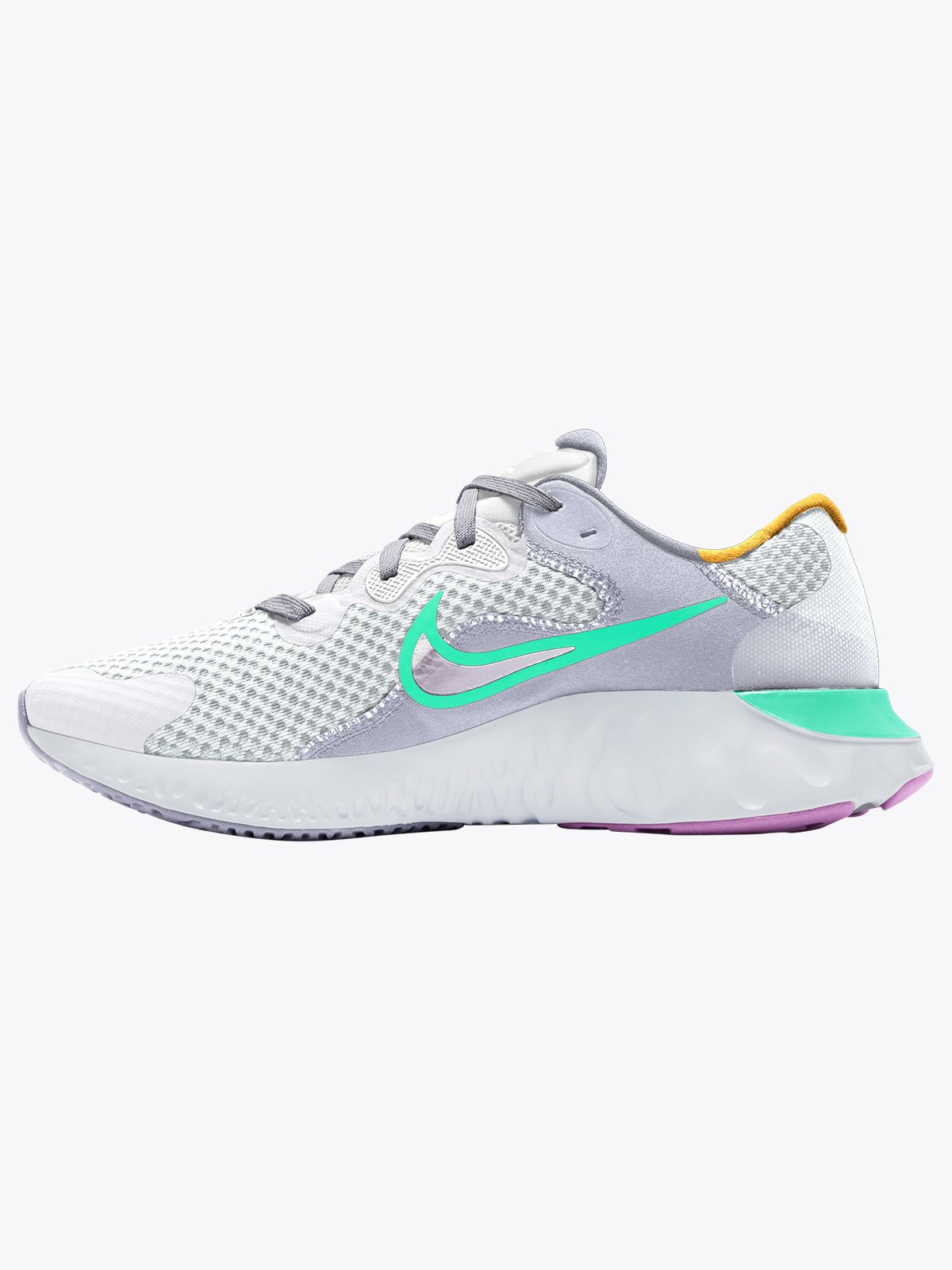 Nike Renew Run 2 White/ Green Glow-Ghost-Summit White