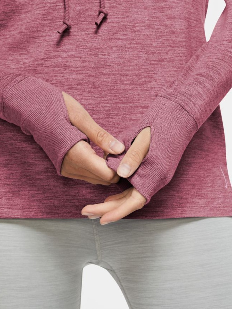 Nike Yoga Core Essential Jersey Cover Up Desert Berry/ HTR/ Light Arctic Pink