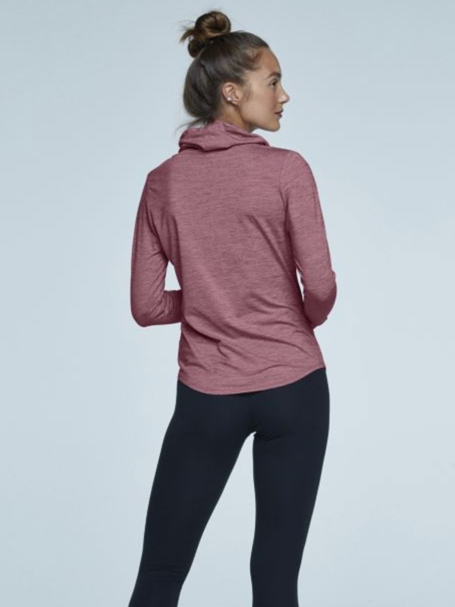 Nike Yoga Core Essential Jersey Cover Up Desert Berry/ HTR/ Light Arctic Pink