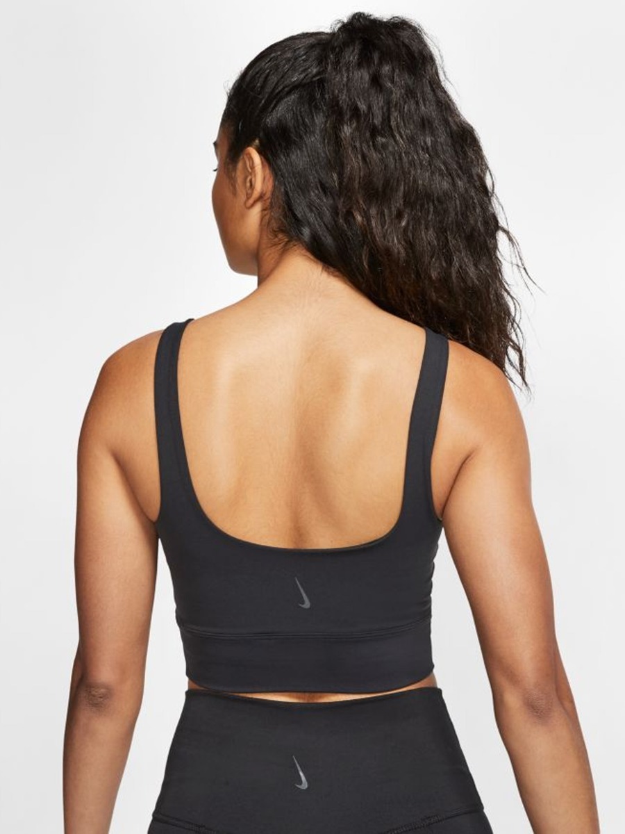 Nike Yoga Luxe Crop Tank Black/ Dark Smoke Grey