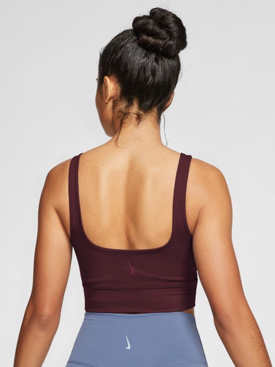Nike Yoga Luxe Crop Tank Night Maroon/ Dark Beetroot