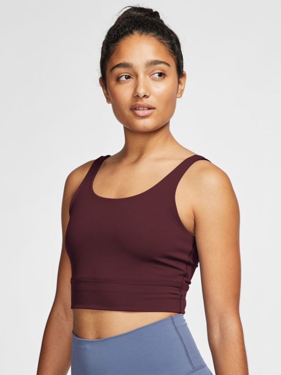 Nike Yoga Luxe Crop Tank Night Maroon/ Dark Beetroot