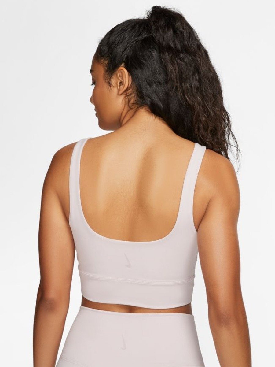 Nike Yoga Luxe Crop Tank Barely Rose/ Plum Chalk
