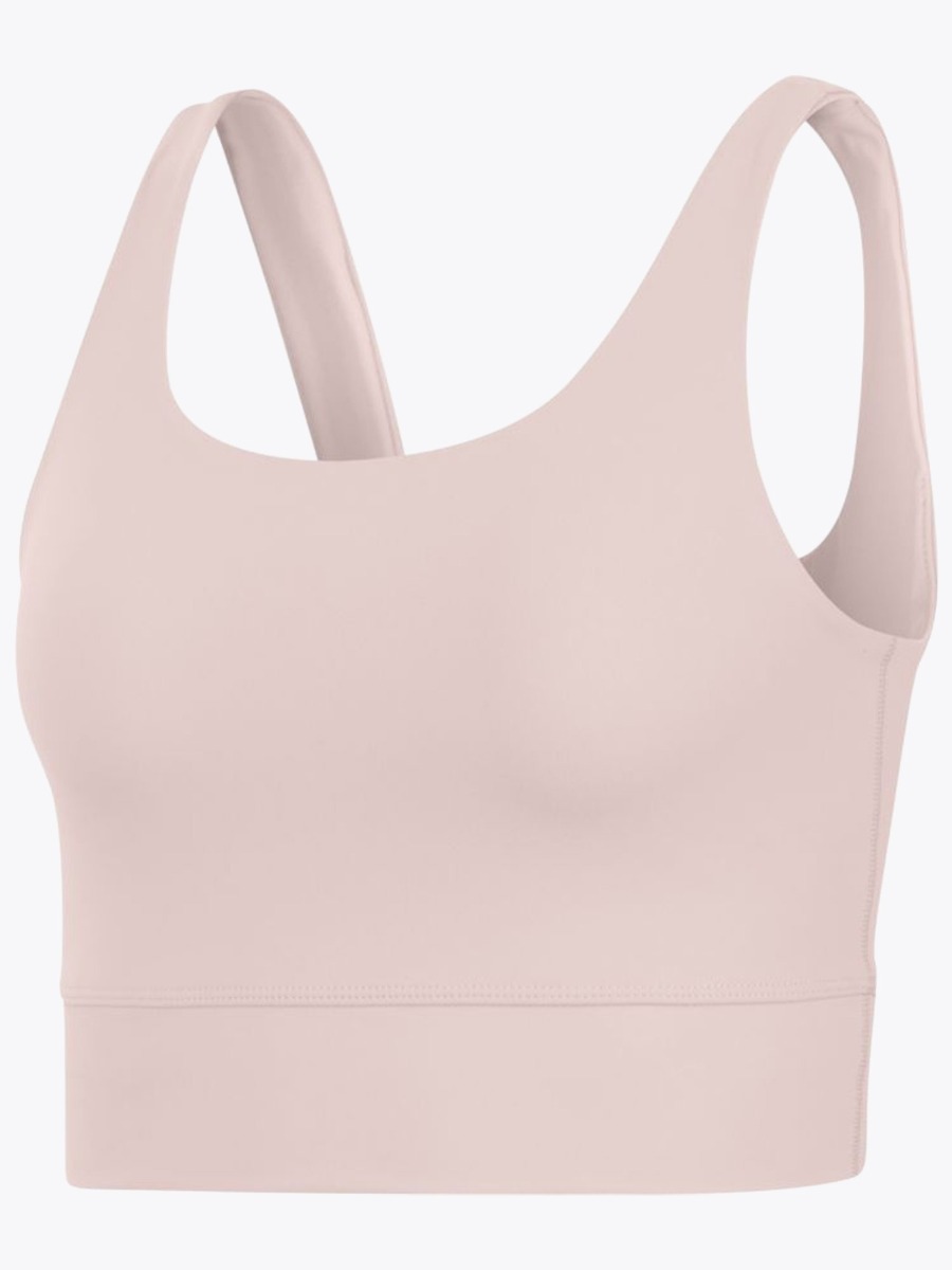 Nike Yoga Luxe Crop Tank Barely Rose/ Plum Chalk