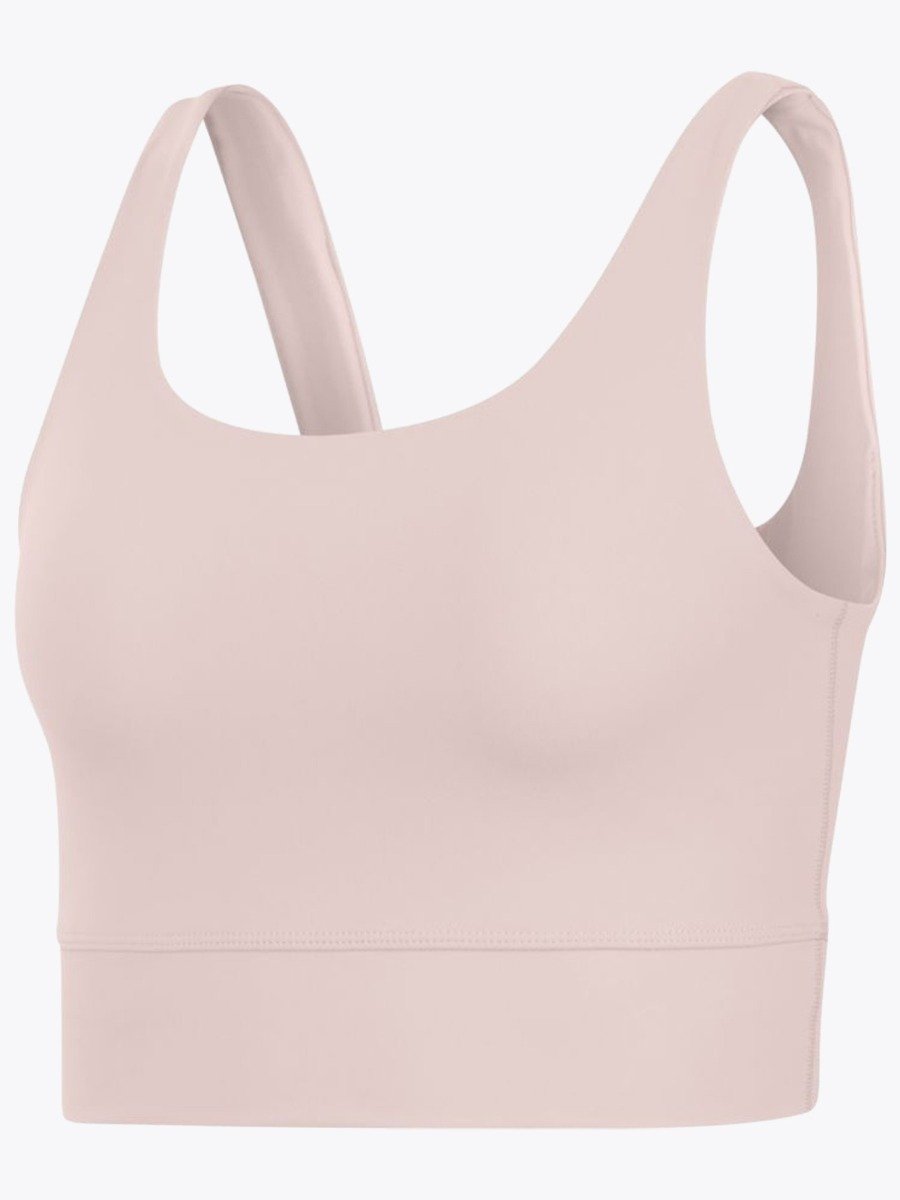 Nike Yoga Luxe Crop Tank Barely Rose/ Plum Chalk