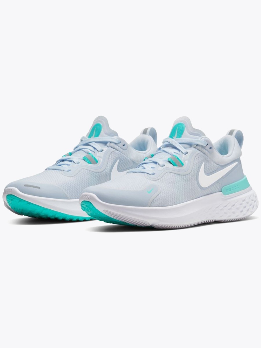 Nike React Miler Football Grey/ White-Aurora Green