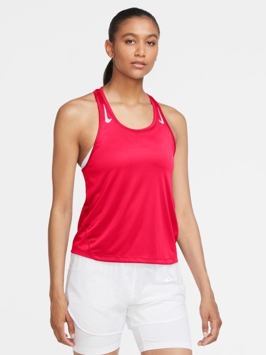 Nike Miler Tank Racer Bright Crimson/ Reflective Silver