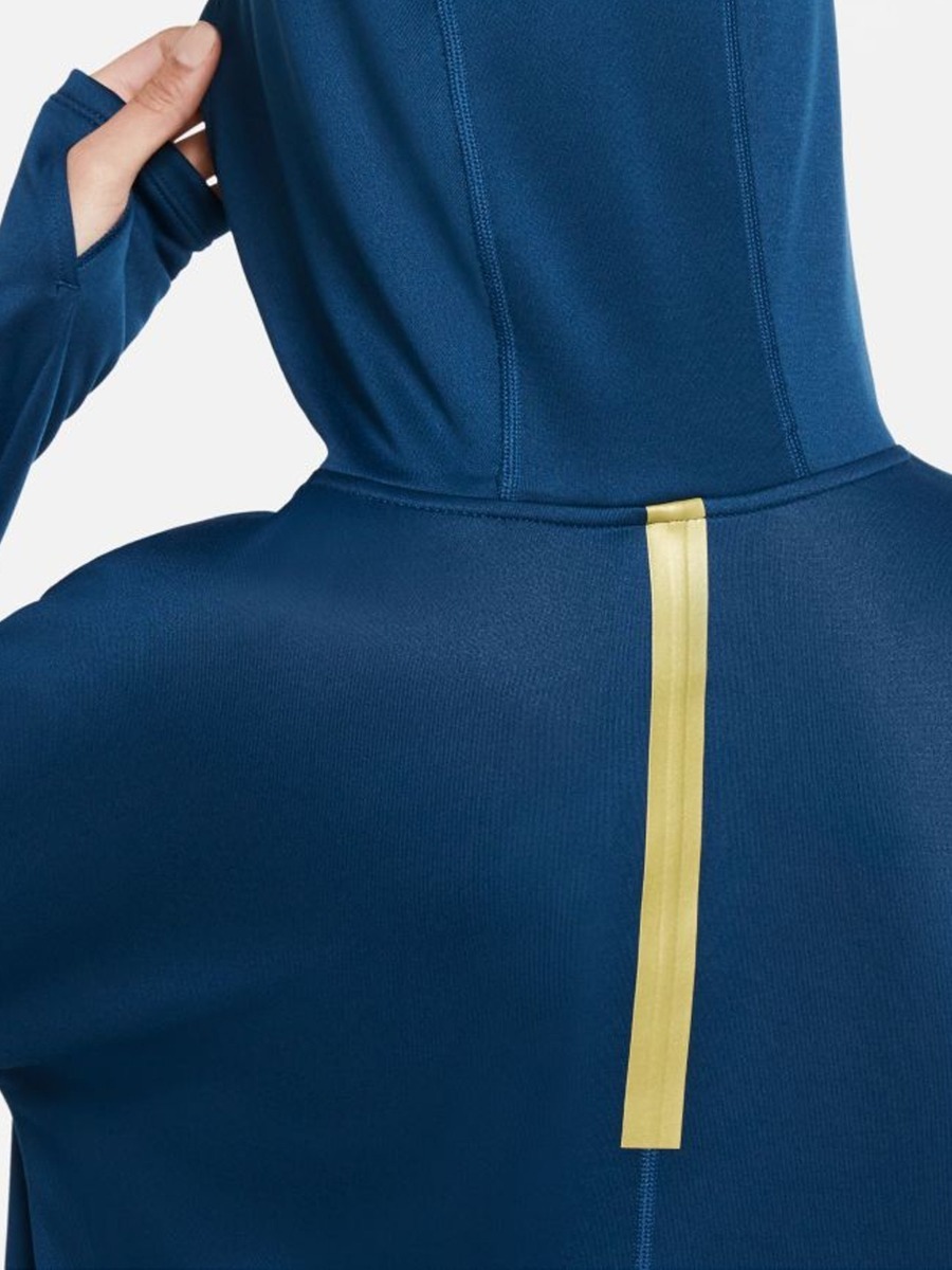 Nike Icon Clash Long Sleeve Top Valerian Blue/ Metallic Gold