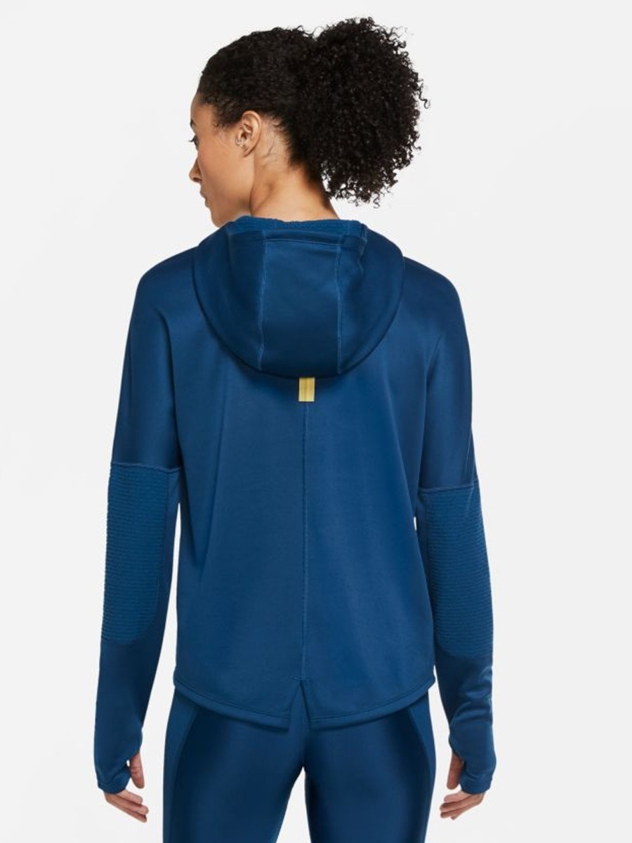 Nike Icon Clash Long Sleeve Top Valerian Blue/ Metallic Gold