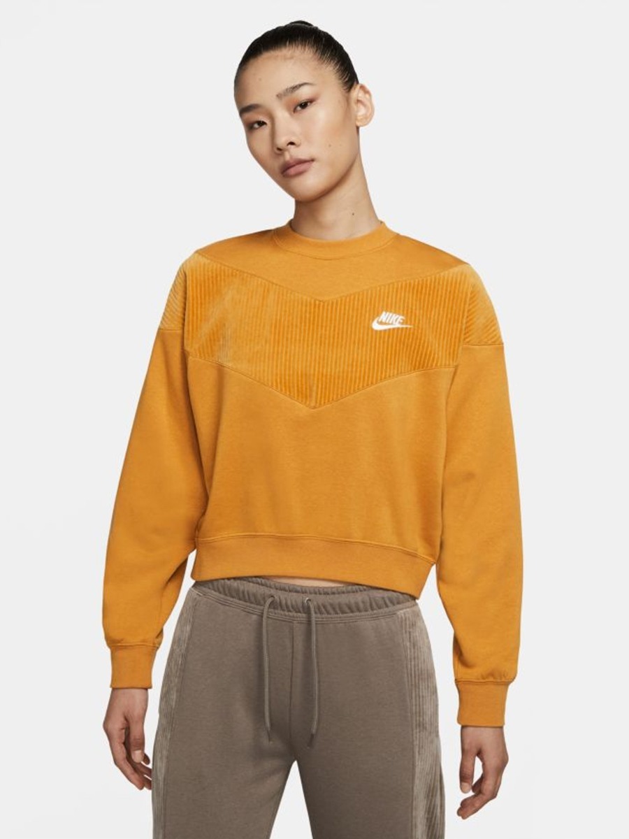 Nike Sportswear Heritage Crew Chutney/ White