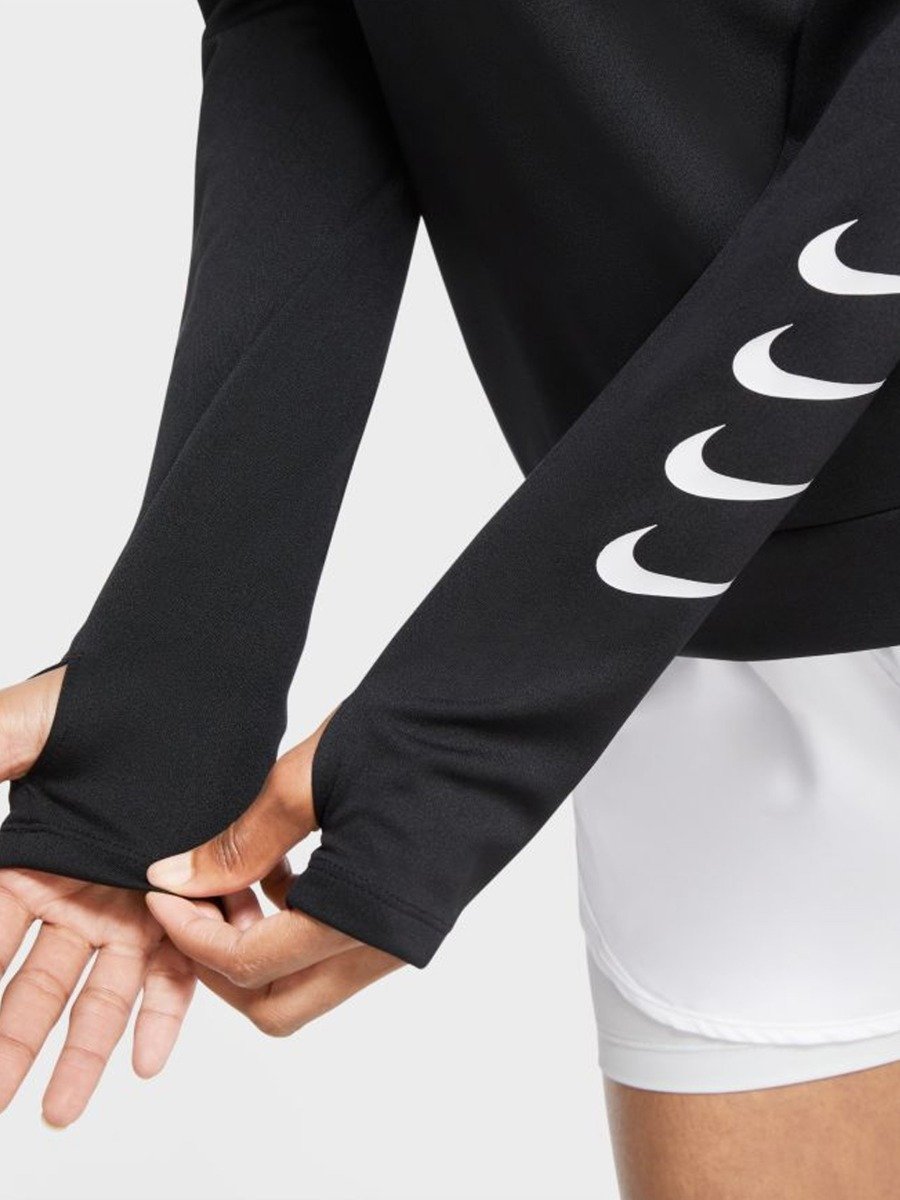 Nike Swoosh Run LS Black/ White
