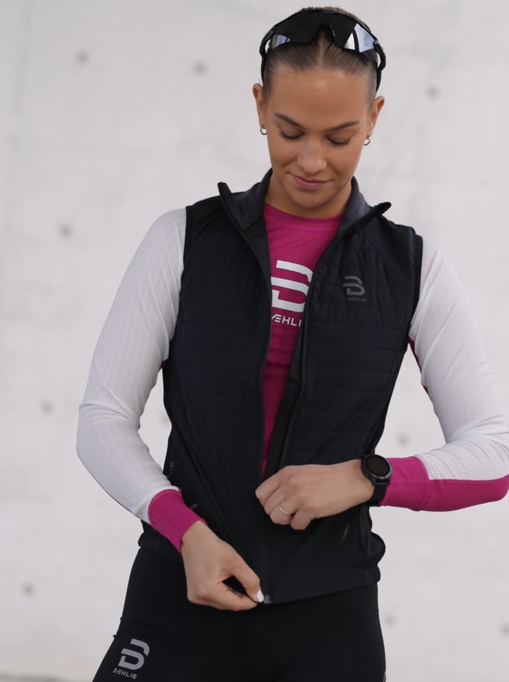 Dæhlie Vest Run Woman Black