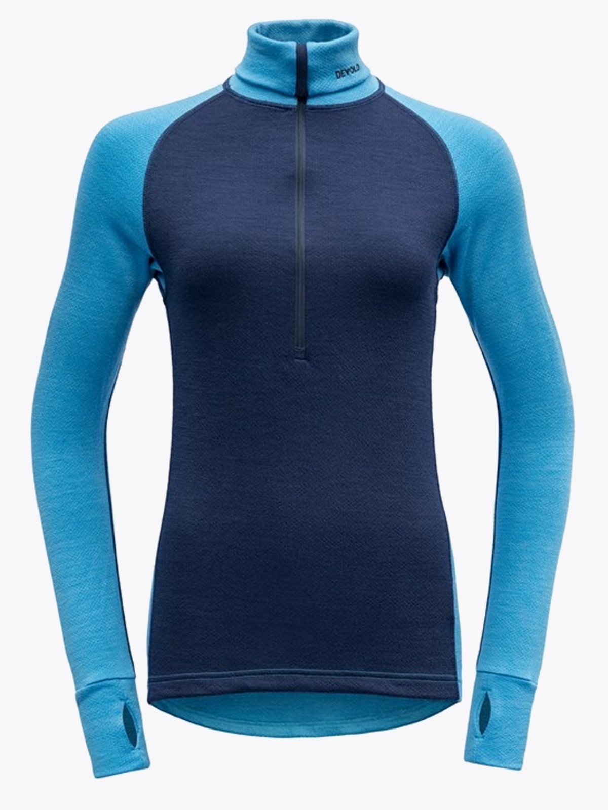 Devold Expedition Woman Zip Neck Malibu/ Evening