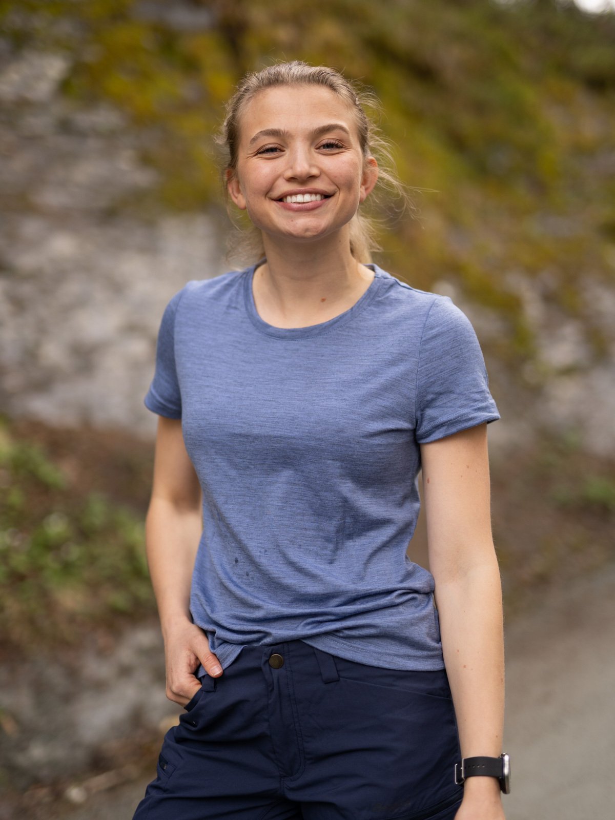 Devold Eika Tee Bluebell Melange