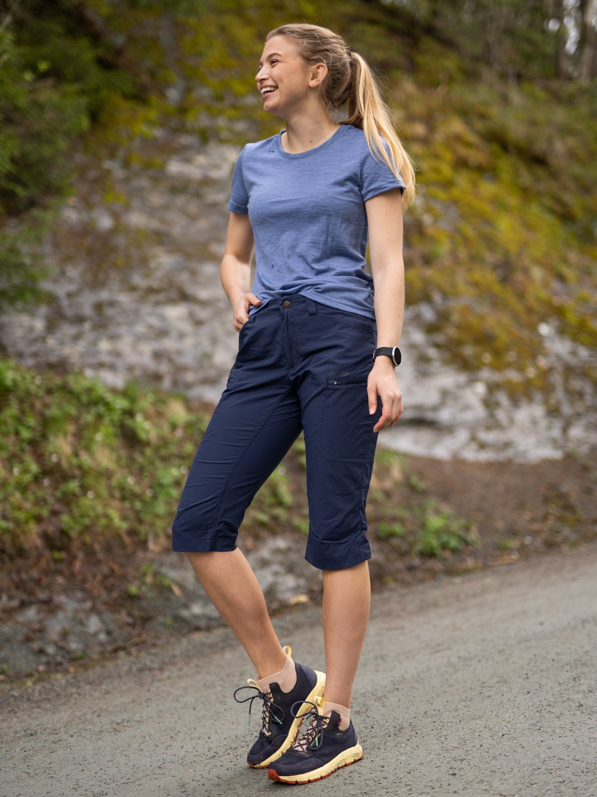 Devold Eika Tee Bluebell Melange