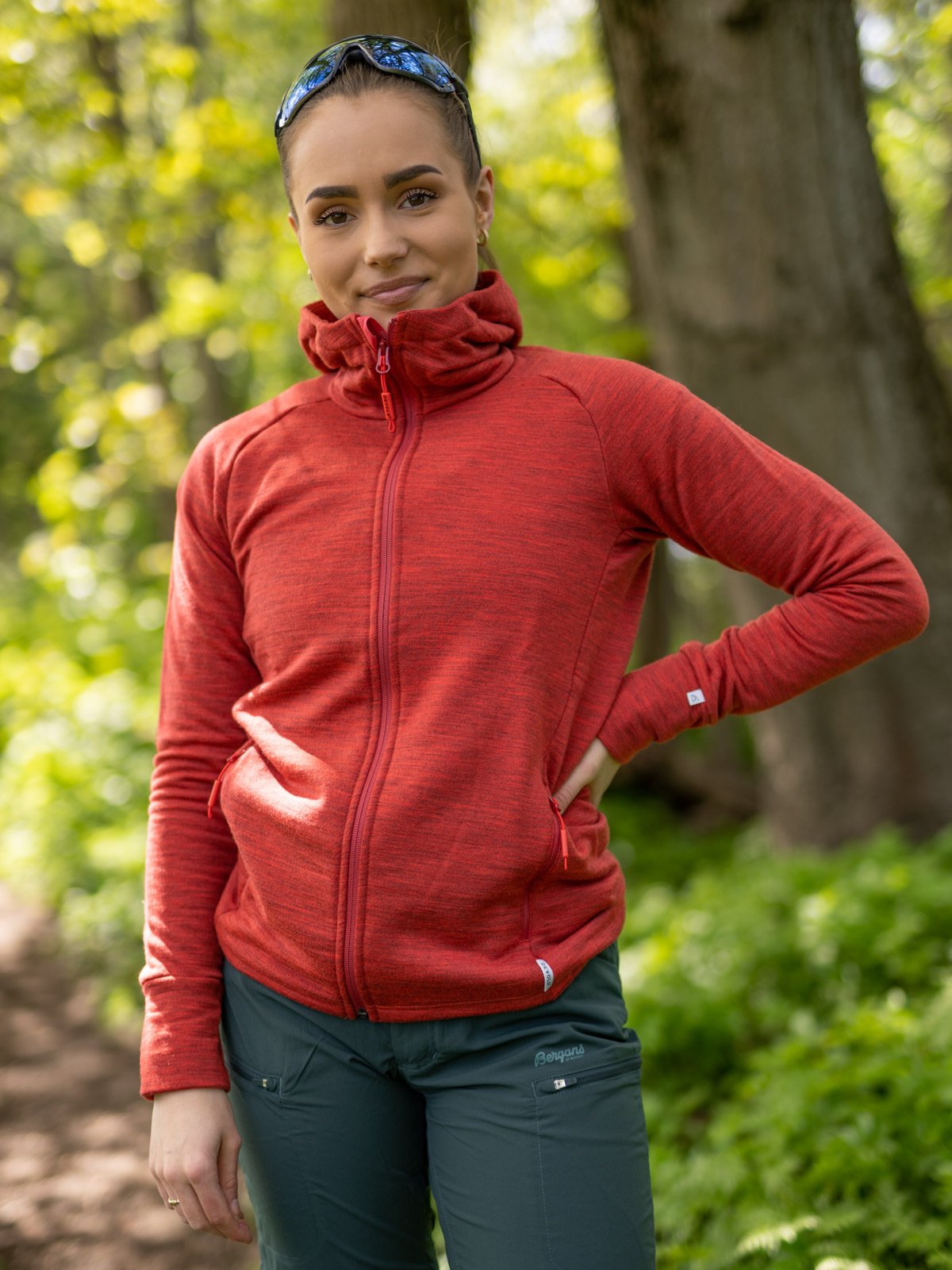 Devold Nibba Jacket w/Hood Cayenne Melange