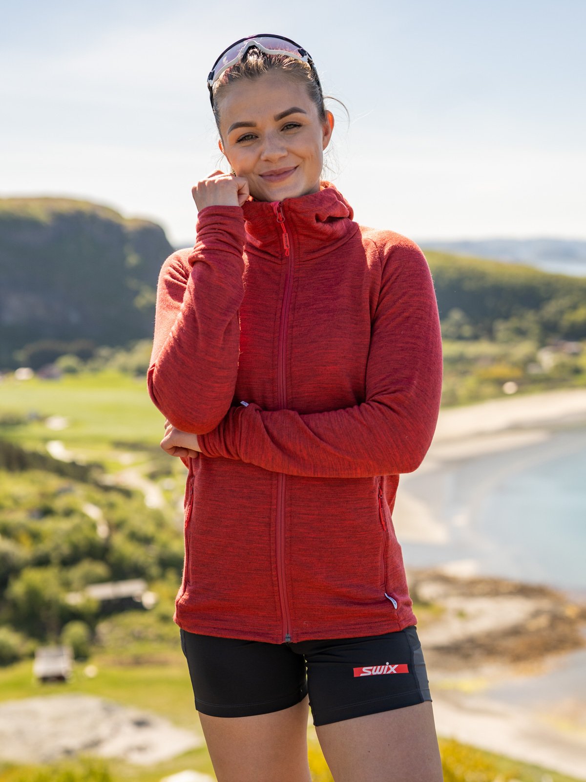 Devold Nibba Jacket w/Hood Cayenne Melange